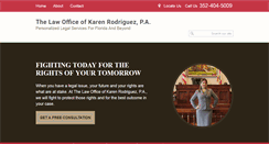 Desktop Screenshot of karenrodriguezlawfirm.com